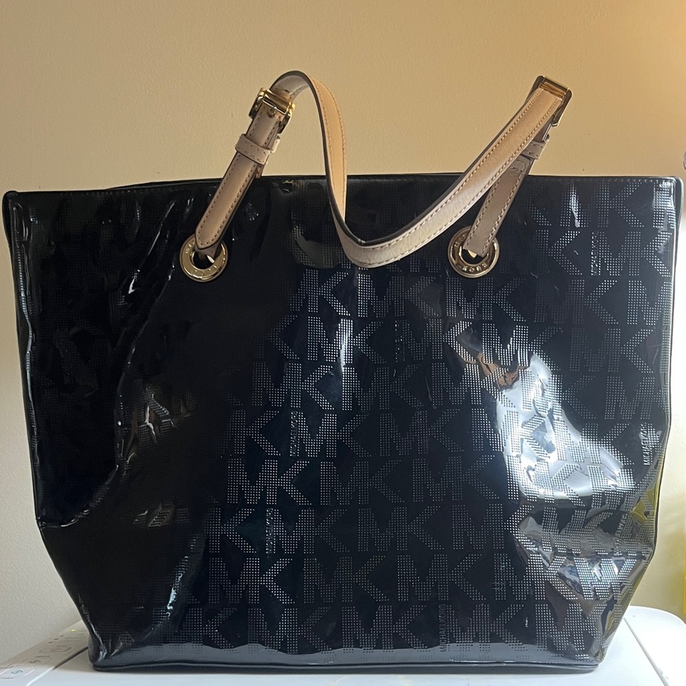 Michael Kors Black Patent Tote